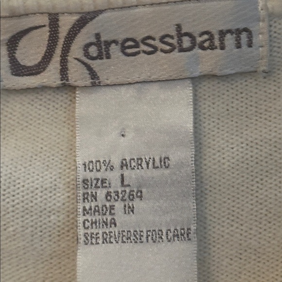 Dressbarn Women's White Cardigan with Pearl Details - Picture 2 of 4